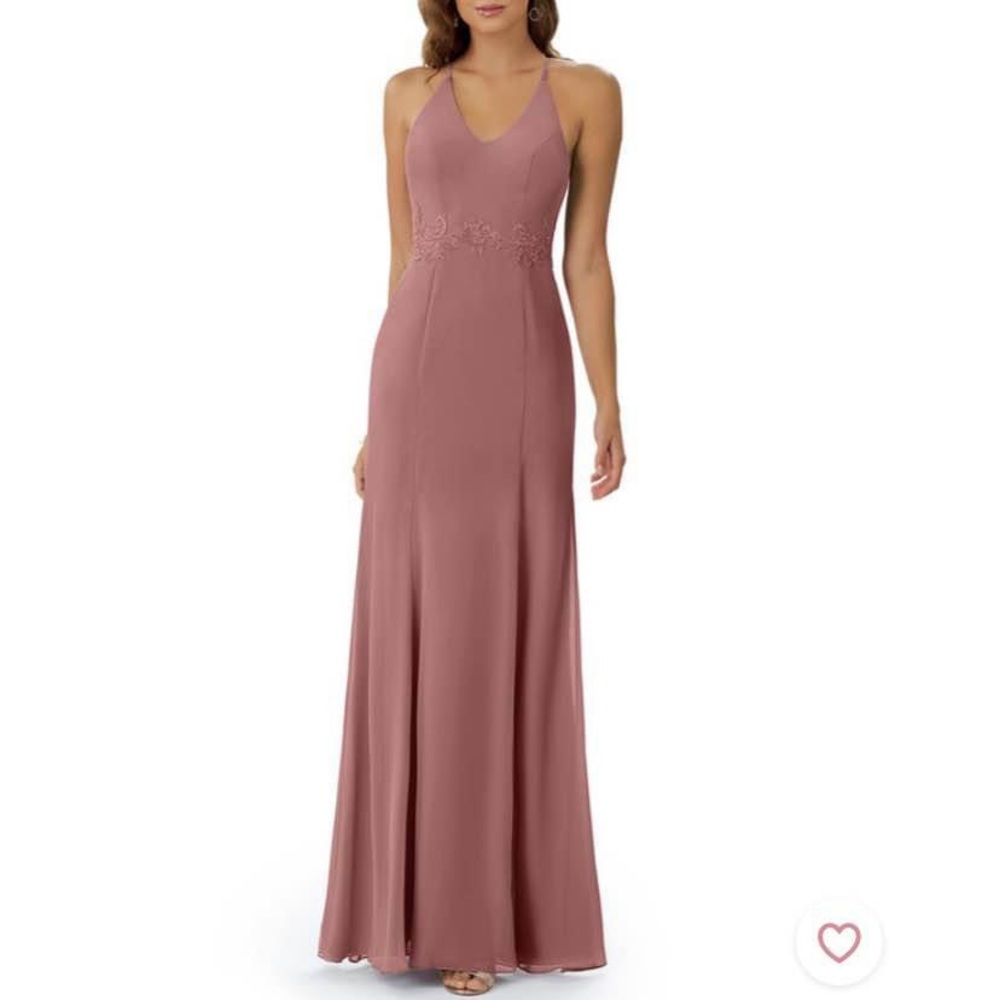 Azazie dusty rose dress